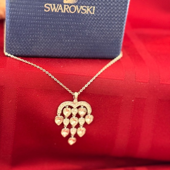 Swarovski Gold and Silver Heart Necklace - Picture 2 of 2